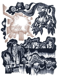 Малюнок М.І. Стратилата до збірки Павла Щегельського "Серпневі зорепади"