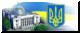 Тризуб на фоні Верховної Ради України